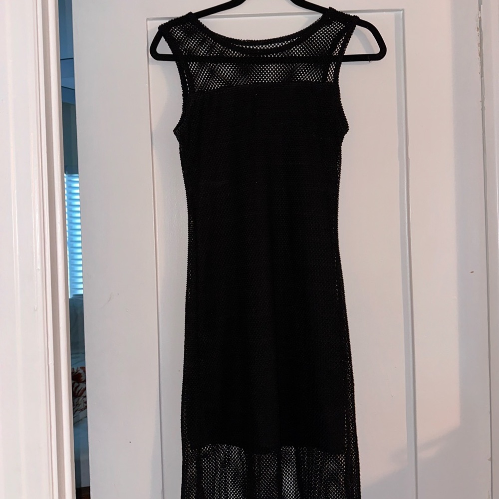 Y2K Fishnet Sleeveless Dress